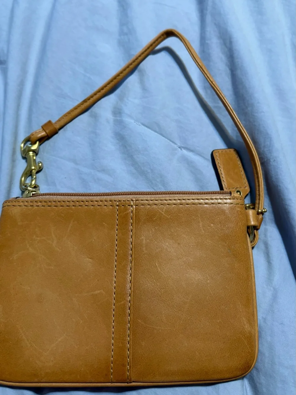 Coach leather wristlet